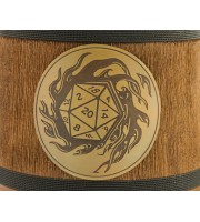 Dice 20 wooden mug