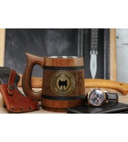 Dungeons and Dragons Barbarian wooden tankard
