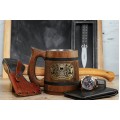 Barbarian Dungeons and Dragons wooden mug