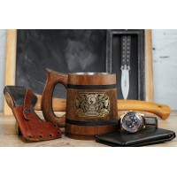 Druid Dungeons and Dragons wooden mug