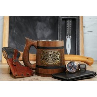Fighter Dungeons and Dragons wooden mug