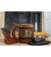 Wizard Dungeons and Dragons wooden mug
