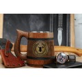 Dungeons and Dragons Fighter wooden tankard