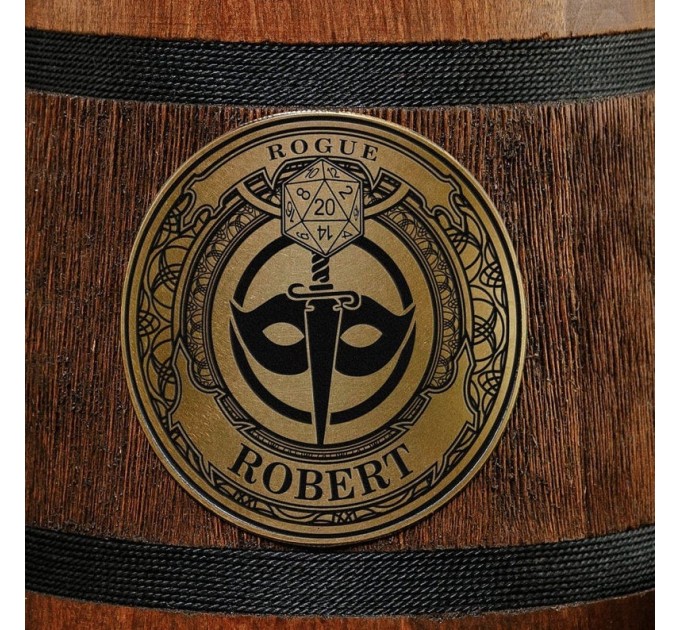 Dungeons and Dragons Rogue wooden tankard