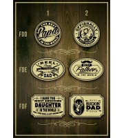 The Dadalorian personalized wooden mug