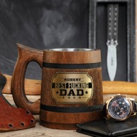 The Best Fucking Dad personalized beer mug