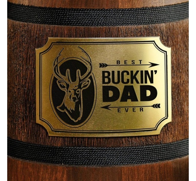 Best Buckin Dad wooden mug