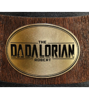 The Dadalorian personalized wooden mug