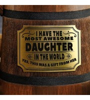 Father's wooden mug from daughter 