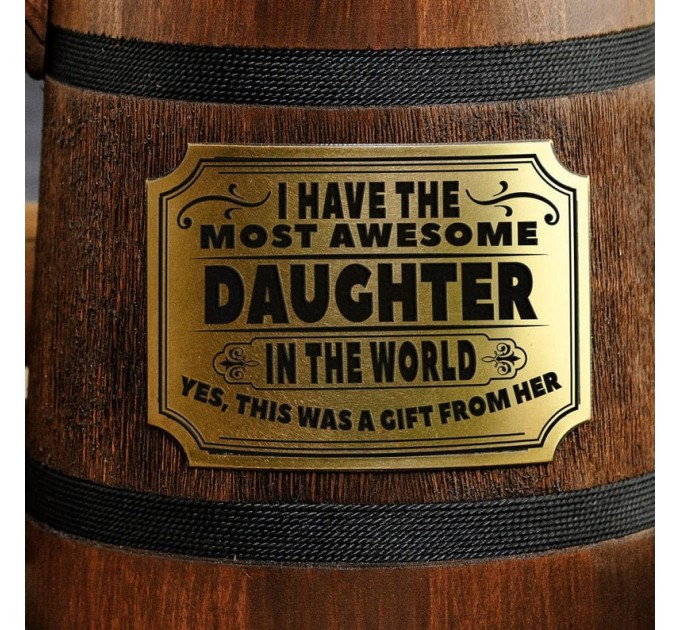 Father's wooden mug from daughter 