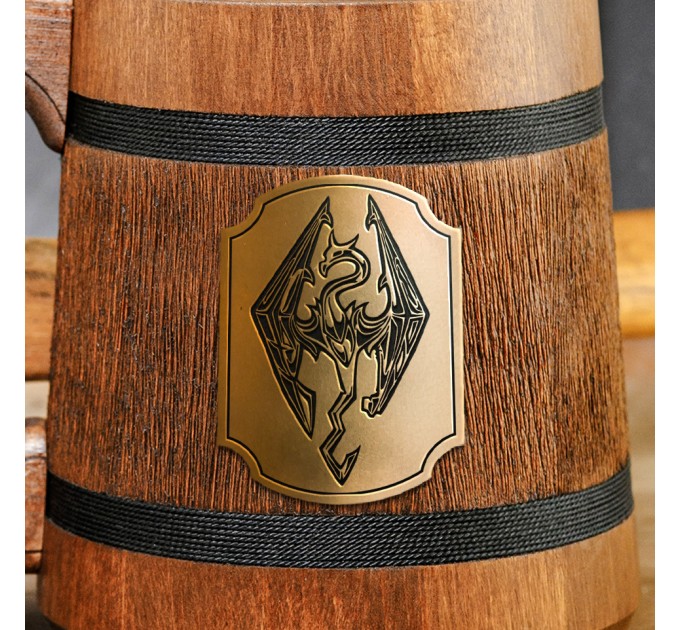Mug with a Skyrim sign. The Elder Scrolls Stein. Gamer Gift