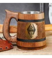 Mug with a Skyrim sign. The Elder Scrolls Stein. Gamer Gift