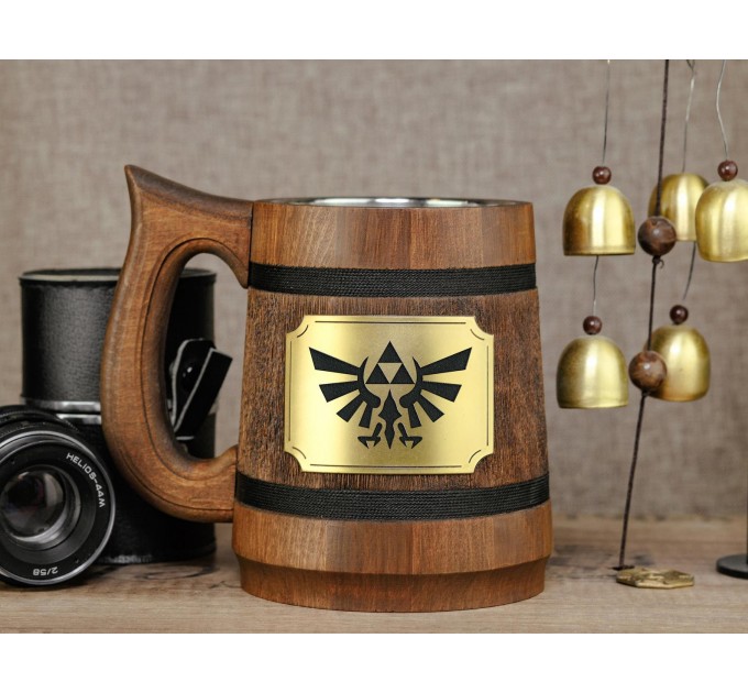 The Legend Of Zelda Beer Stein, Triforce Gamer Gift