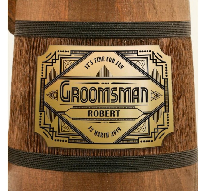 Groomsmen Engraved Beer Mug 