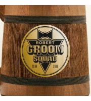 Groomsmen Personalized Beer Mug, Rustic Wedding Gift