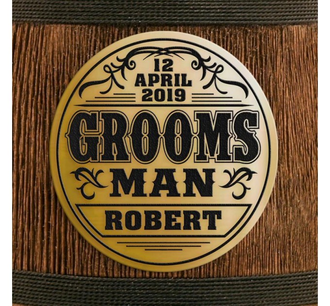 Personalized  Groomsmen Beer Mug