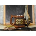 Groomsmen Wooden Gothic Beer Mug