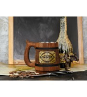Groomsmen Wooden Gothic Beer Mug