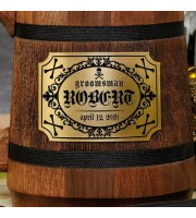 Groomsmen Wooden Gothic Beer Mug