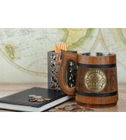 Groomsmen Sea Captain Gift, Nautical Wooden Mug