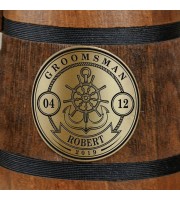 Groomsmen Sea Captain Gift, Nautical Wooden Mug