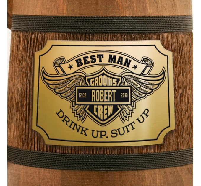 Personalized Best Man Gift, Biker Wedding Beer Stein 