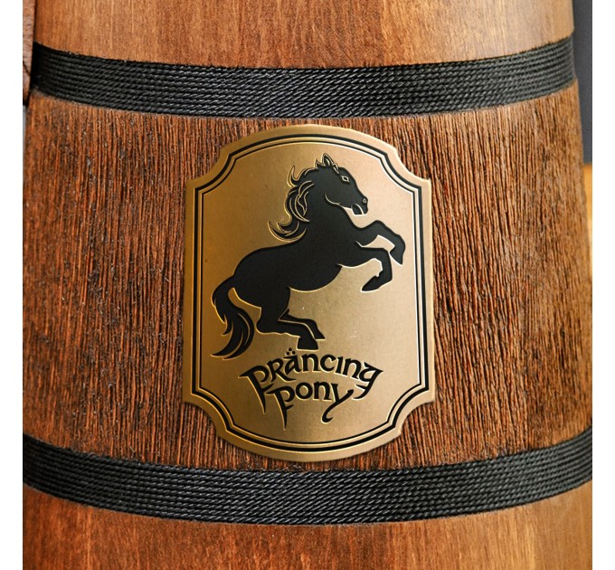 Prancing Pony wooden mug. LOTR Gifts. Hobbit Tankard