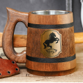 Prancing Pony wooden mug. LOTR Gifts. Hobbit Tankard