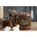 Jedi Handmade Mug, Star Wars Personalized Gift, Star Wars Beer Stein, Jedi Beer Tankard, Nerd Xmas Gifts, Engraved Geek Stein, Boyfriend Mug