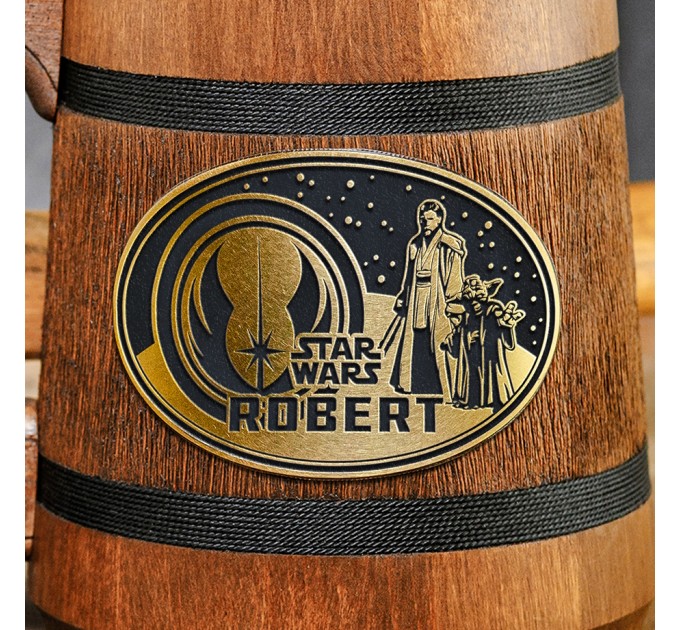 Galactic Empire Mug Star Wars Personalized Groomsman Gift Gift for Him  Wooden Beer Mug Boyfriend Gift Wooden Stein Beer Tankard Husband Gift 