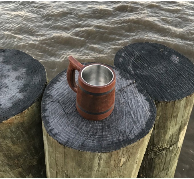 Lord Of The Ring handcrafted wooden tankard