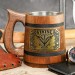 Viking Shield Road to Valhalla wooden stein