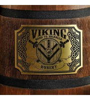 Viking Shield Road to Valhalla wooden stein