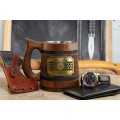 Dragons of the Sea ship with runes compass stein