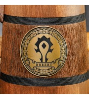 For the Horde Geek Mug, Warcraft Personalized Wooden Gift