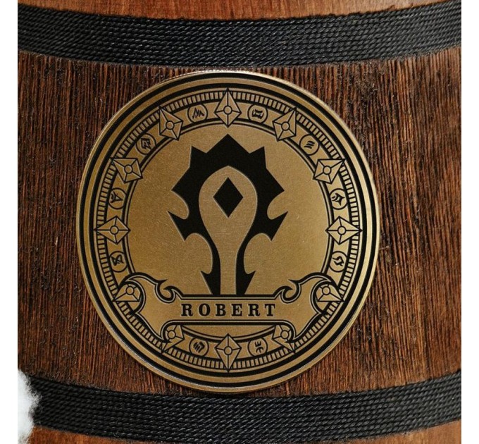 For the Horde Geek Mug, Warcraft Personalized Wooden Gift