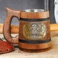 World of Warcraft Dwarf Wooden Mug, Personalized Alliance Gift