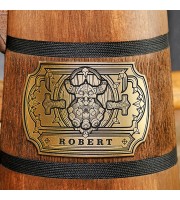 World of Warcraft Dwarf Wooden Mug, Personalized Alliance Gift