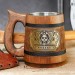 Pandaren Alliance Personalized Gift, World of Warcraft Wooden Mug