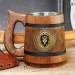 For the Alliance wooden Mug, World of Warcraft Stein